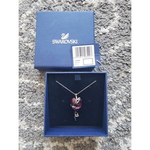 Swarovski Fuchsia Heart Necklace
